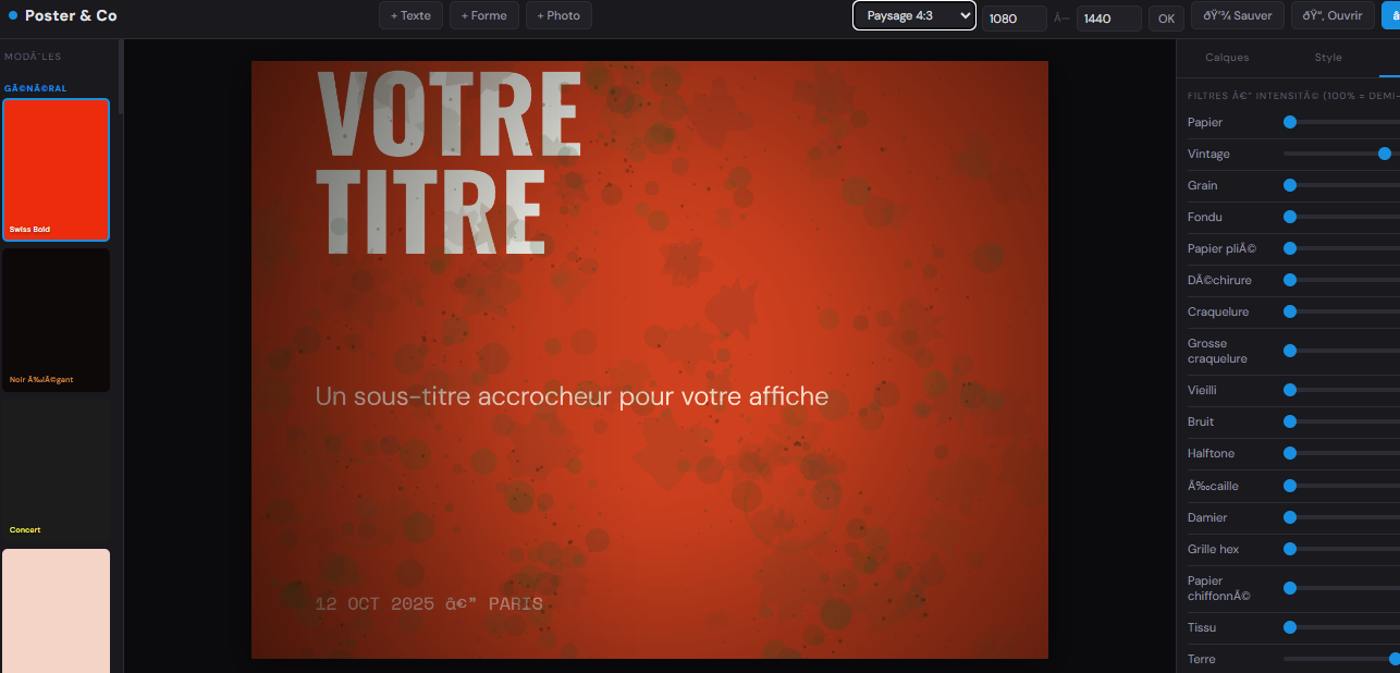 Atelier d'affiche (Poster & Co)